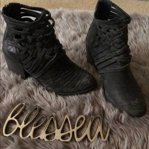 Free people factory DISTRESSED booties